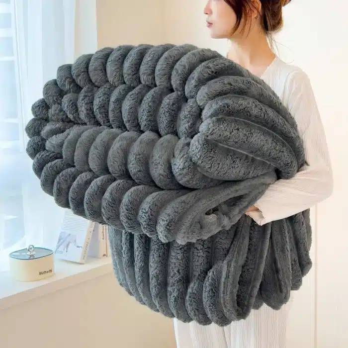 Grand plaid chaud et doux 2