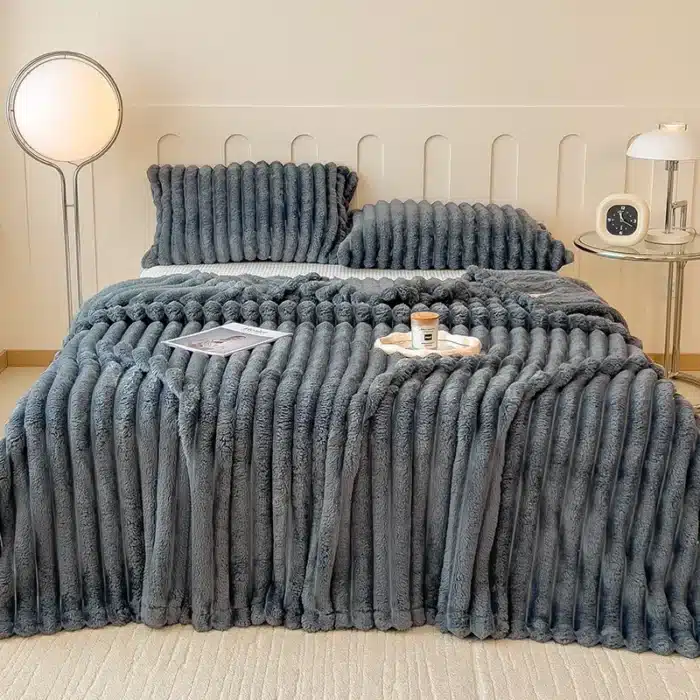 Grand plaid chaud et doux